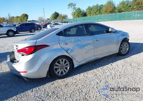 2014 Hyundai Elantra Se из США, поврежденный, VIN KMHDH4AEXEU107791